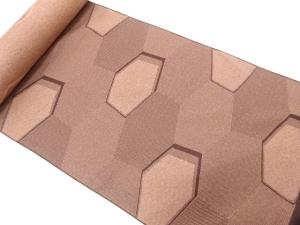 アンティーク　亀甲模様織り出し　着尺反物